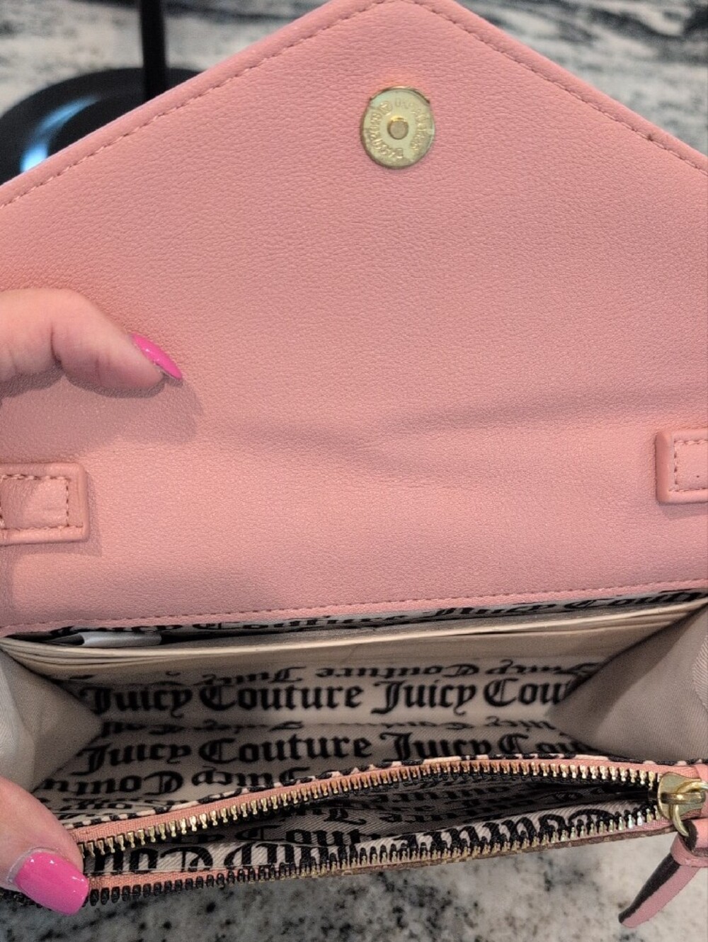Juicy Couture Pink and Brown Crossbody Bag - Picture 3 of 5